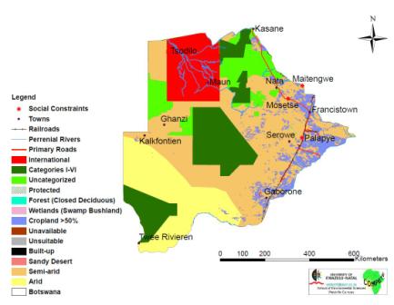 Download Botswana Interactive Map